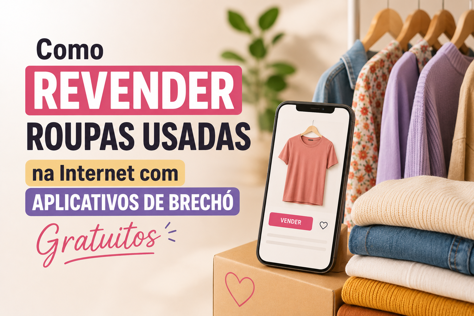 Como Revender Roupas Usadas na Internet com Aplicativos de Brechó Gratuitos